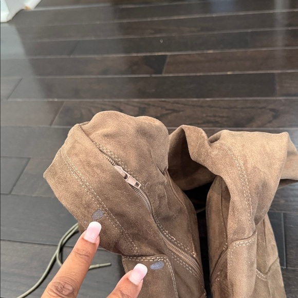 🔵 Fashion Nova Suede Knee-High Boots Size 9 - Picture 7 of 8